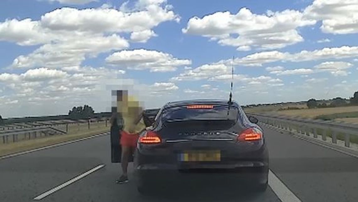 Incydent na S8. Agresywny pasażer i jego żona zgłosili się na policję