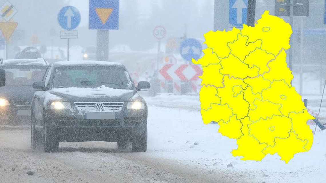 Intensywne opady śniegu. Ostrzeżenie pogodowe dla woj. lubelskiego Intensywne opady śniegu. Ostrzeżenie pogodowe dla woj. lubelskiego