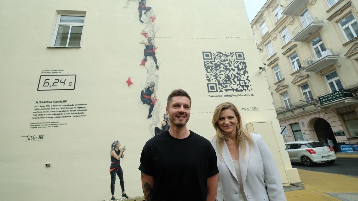 Interaktywny mural w hołdzie mistrzyni świata 