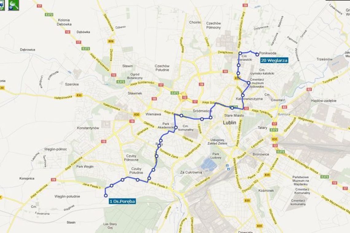 Internetowa mapa z autobusami: Przetestuj i zgłoś poprawki Internetowa mapa z autobusami: Przetestuj i zgłoś poprawki
