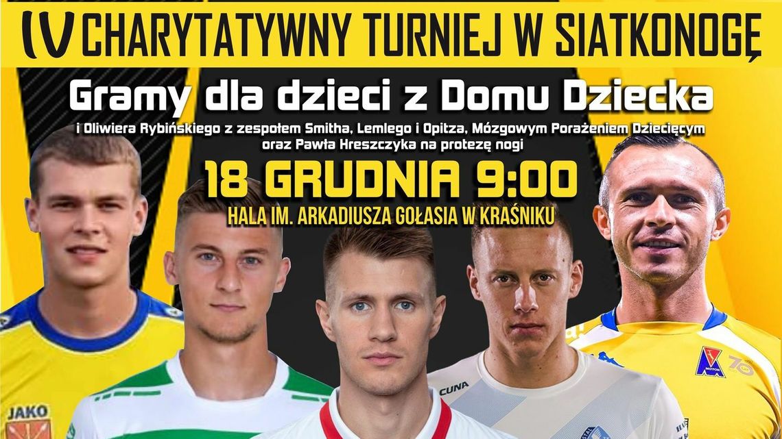 IV Charytatywny Turniej w Siatkonogę już 18 grudnia. Koszulka Roberta Lewandowskiego na aukcji