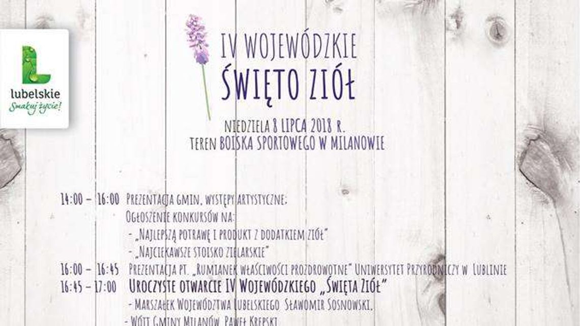 IV Wojewódzkie Święto Ziół w Milanowie