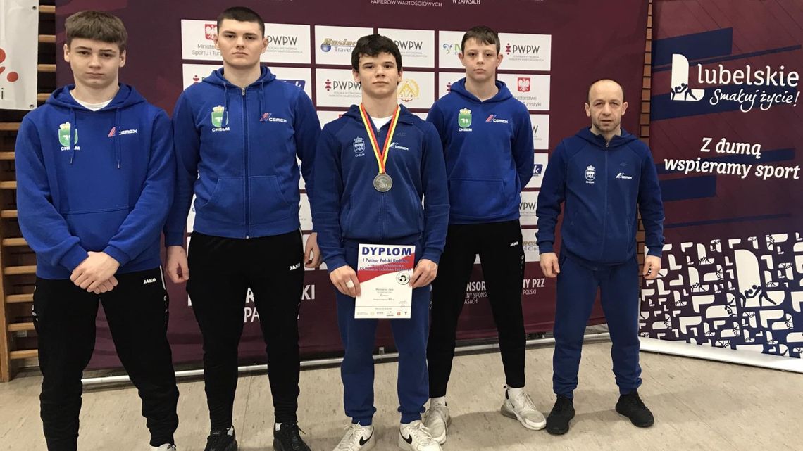 Iwo Borowiec z Cementu-Gryfa Chełm ze srebrem Pucharu Polski Kadetów