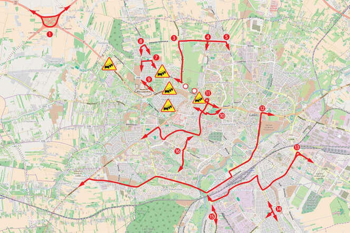 Jak ominąć korki w Lublinie i sprawnie przejechać przez miasto? MAPA Jak ominąć korki w Lublinie i sprawnie przejechać przez miasto? MAPA