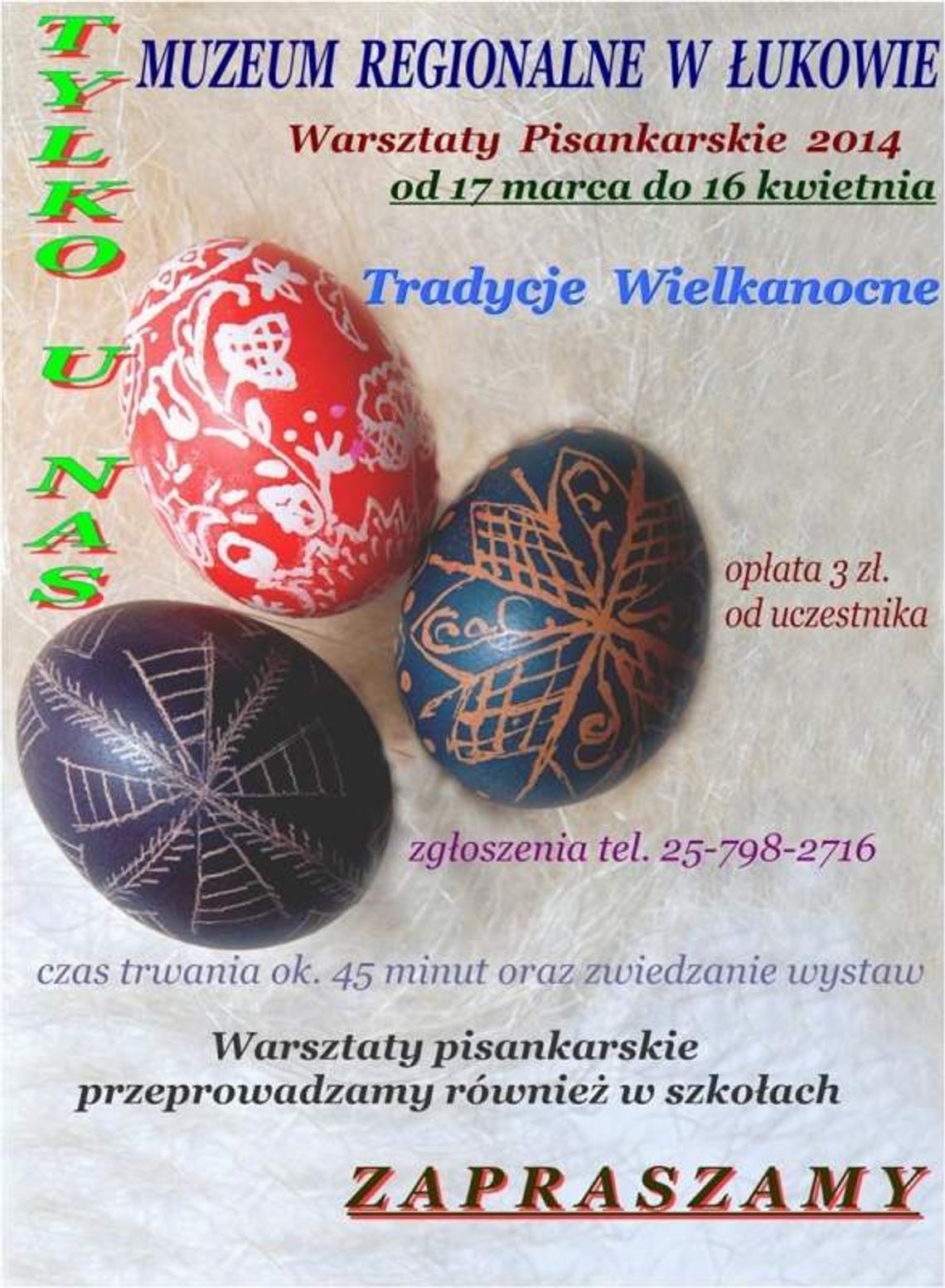 Jak pisać po jajku. Wielkanocne warsztaty w Łukowie