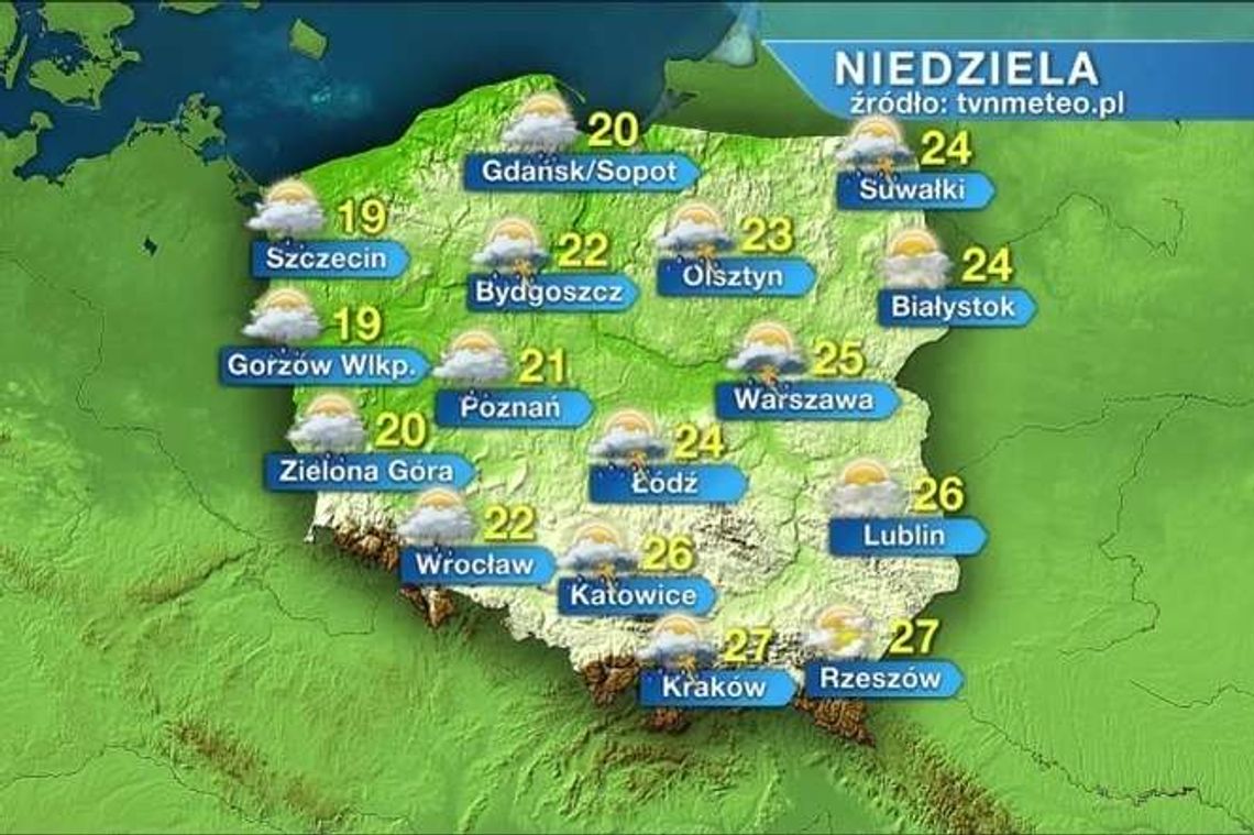 Jaka będzie pogoda w niedzielę, 10 września? Sprawdź Jaka będzie pogoda w niedzielę, 10 września? Sprawdź
