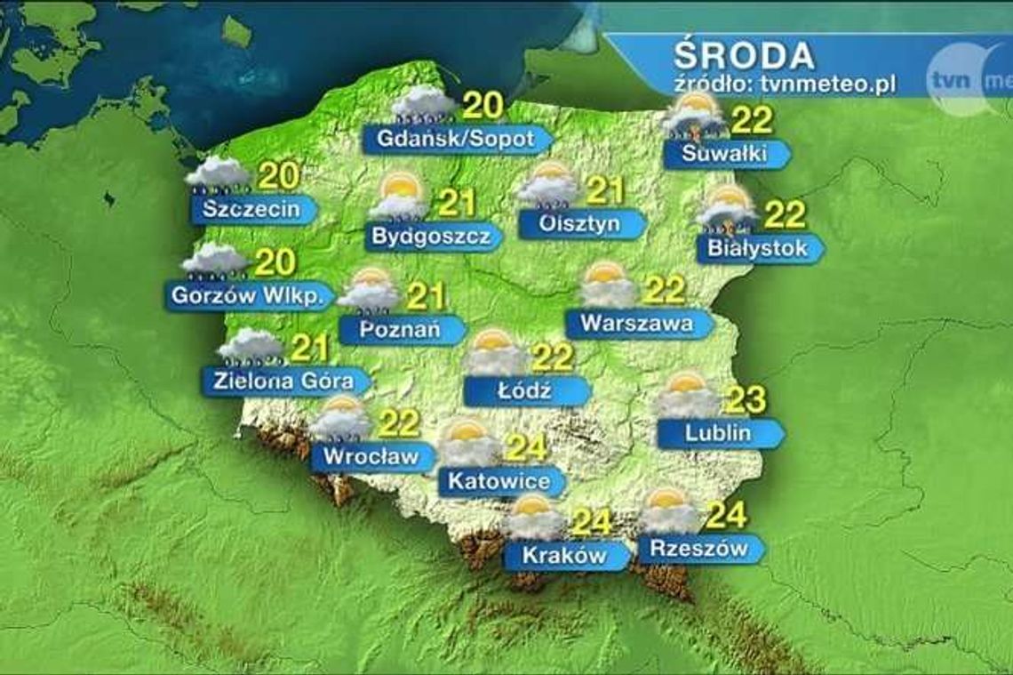 Jaka będzie pogoda w środę?
