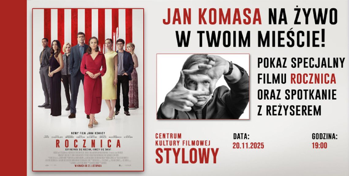 Jan Komasa w Zamościu. Reżyser przyjedzie na specjalny pokaz