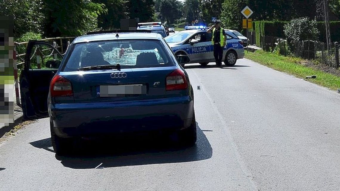 Janów Lubelski: Samochód próbował ominąć pieszego. Nie udało się
