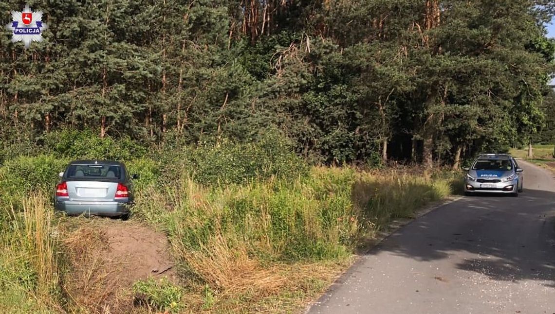 Janowiec. Nagle z drogi zjechała w krzaki. „Zasnęła za kierownicą”