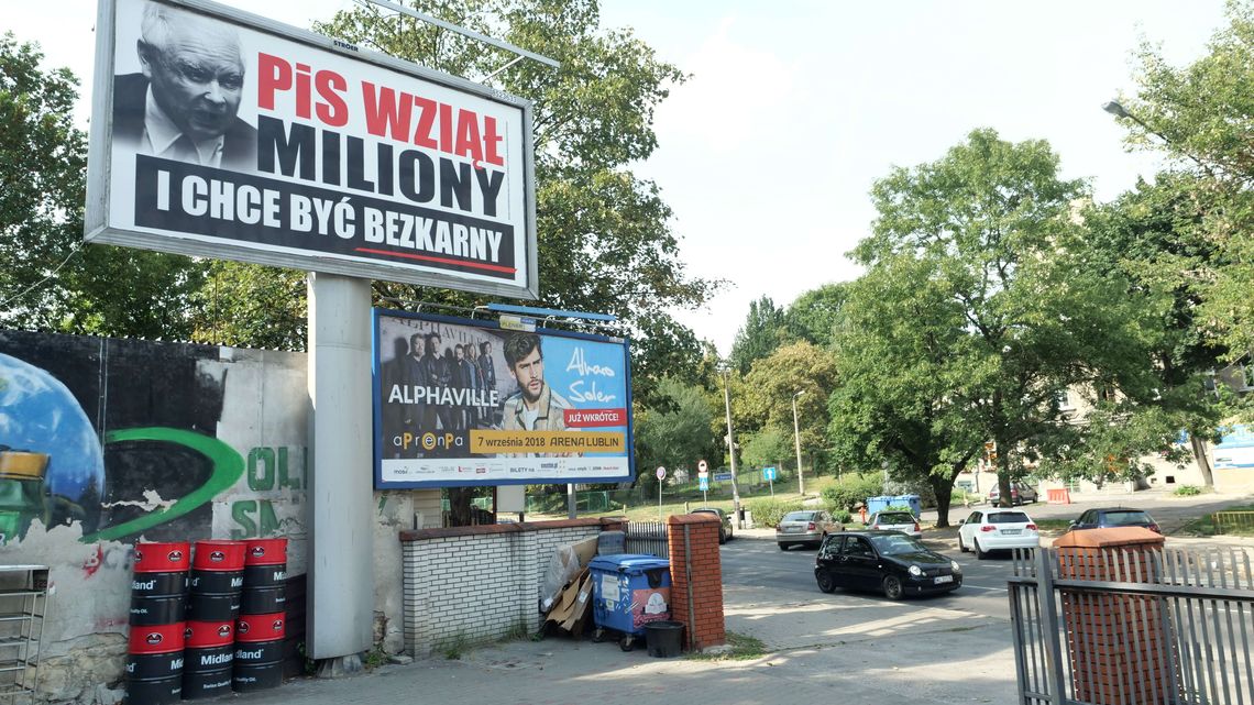Jarosław Kaczyński na billboardach w Lublinie. Akcja wymierzona w PiS