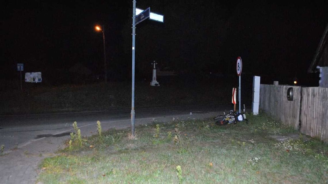 Jazdę zakończył na płocie. Nie miał uprawnień do kierowania