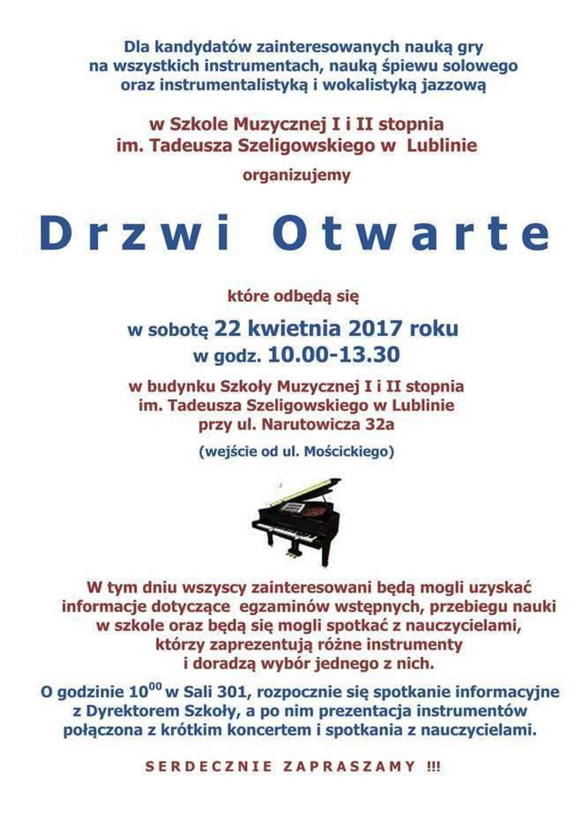 Jazz na zachętę. Dni Otwarte Szkoły Muzycznej im. Szeligowskiego