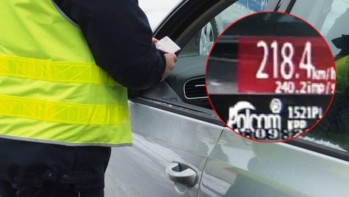 Jechał ponad 200 km/h z żoną, dziećmi i dwoma psami. 2500 zł i 10 punktów karnych [wideo]