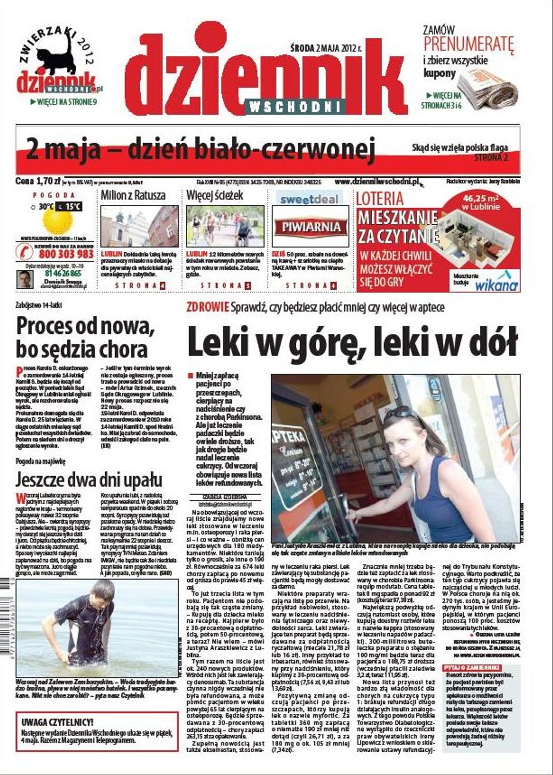 Jedynka Dziennika Wschodniego z 2 maja