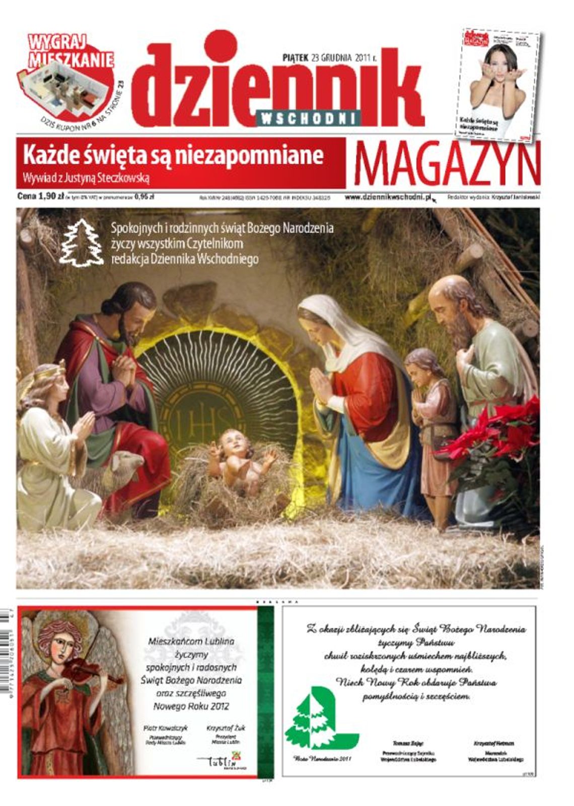 Jedynka Dziennika Wschodniego z 23 grudnia 2011