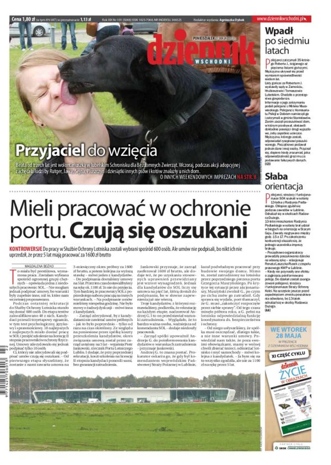 Jedynka Dziennika Wschodniego z 27 maja 2013