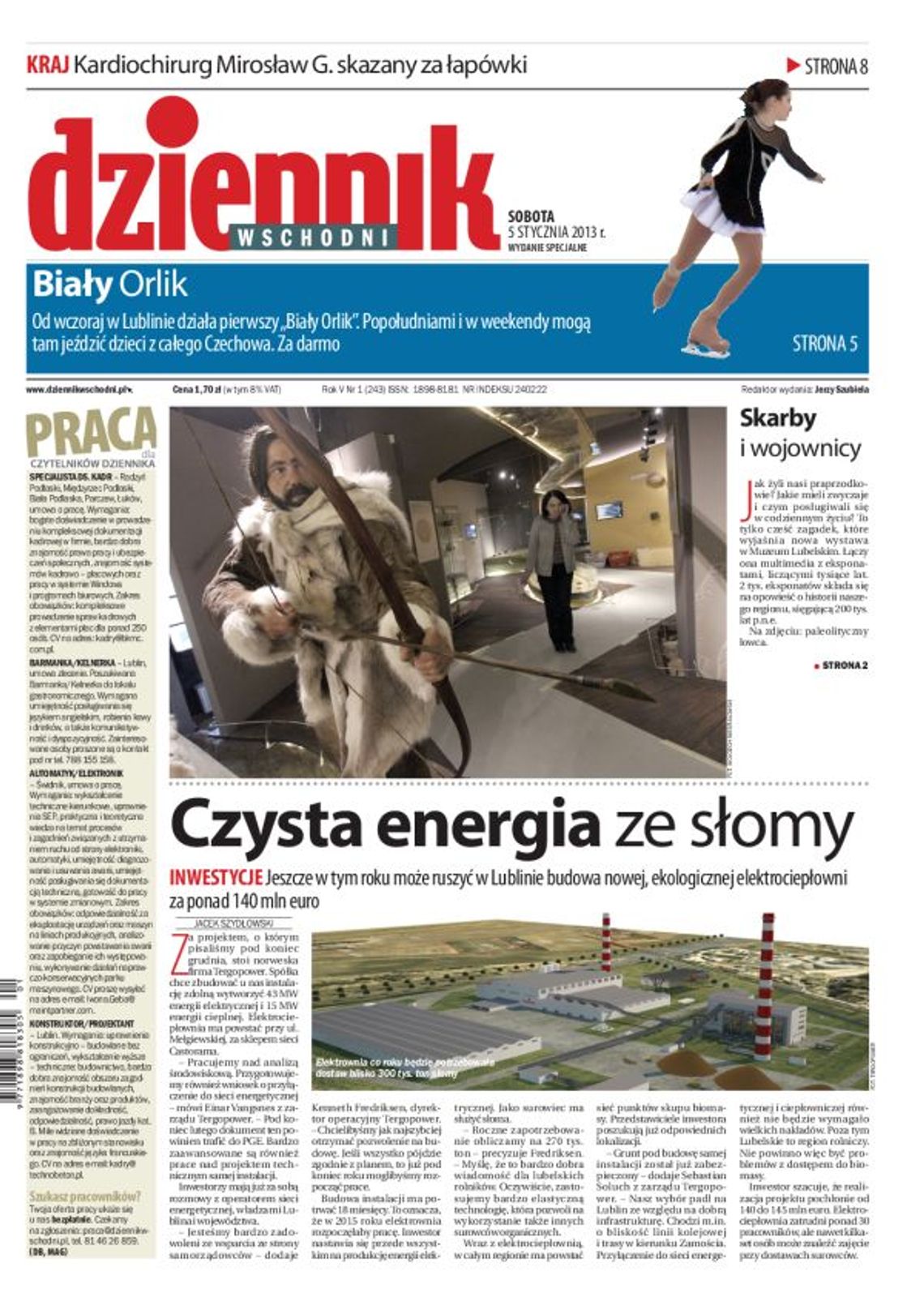 Jedynka Dziennika Wschodniego z 5 stycznia 2013