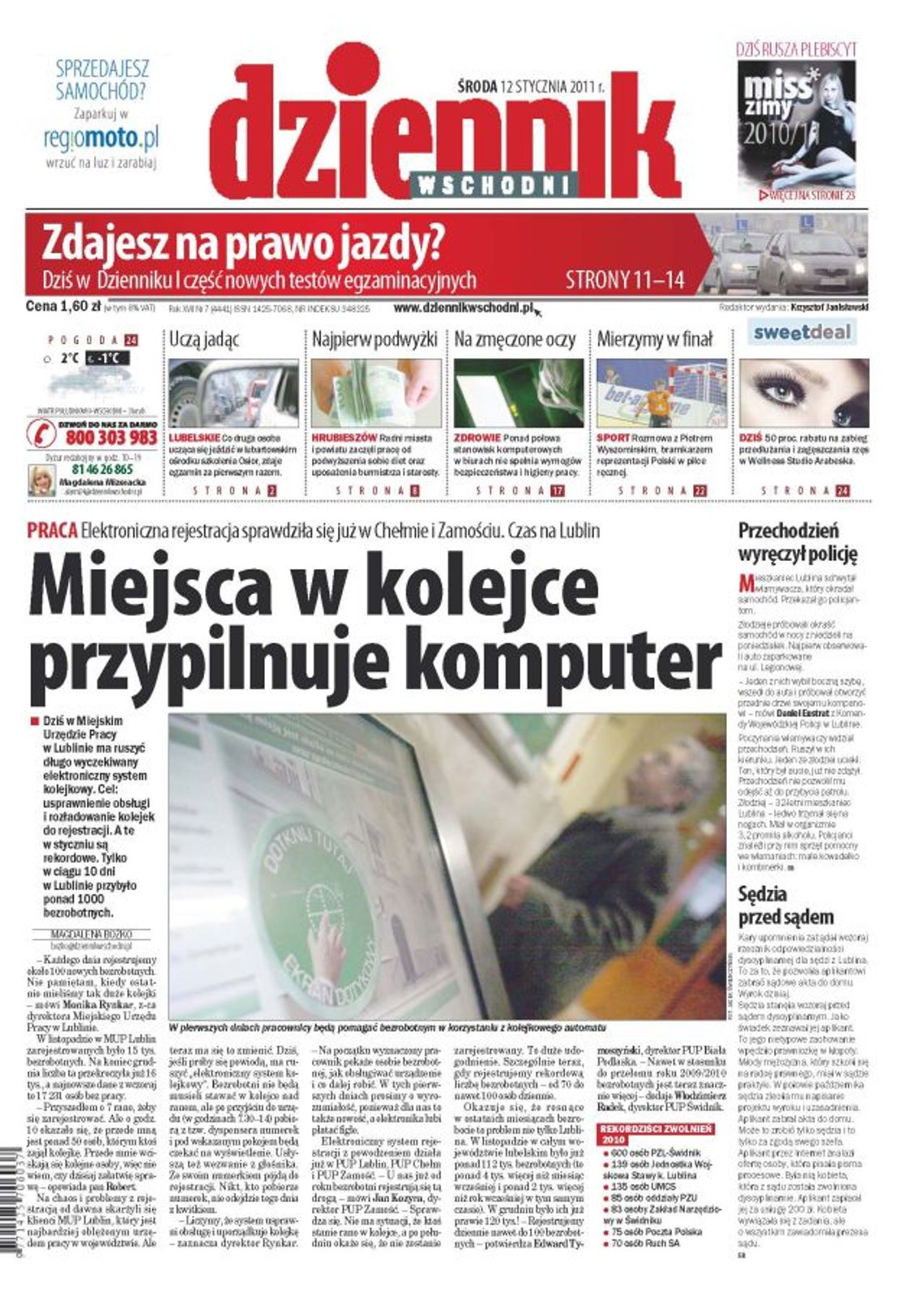 Jedynka z 12 stycznia 2010 r.