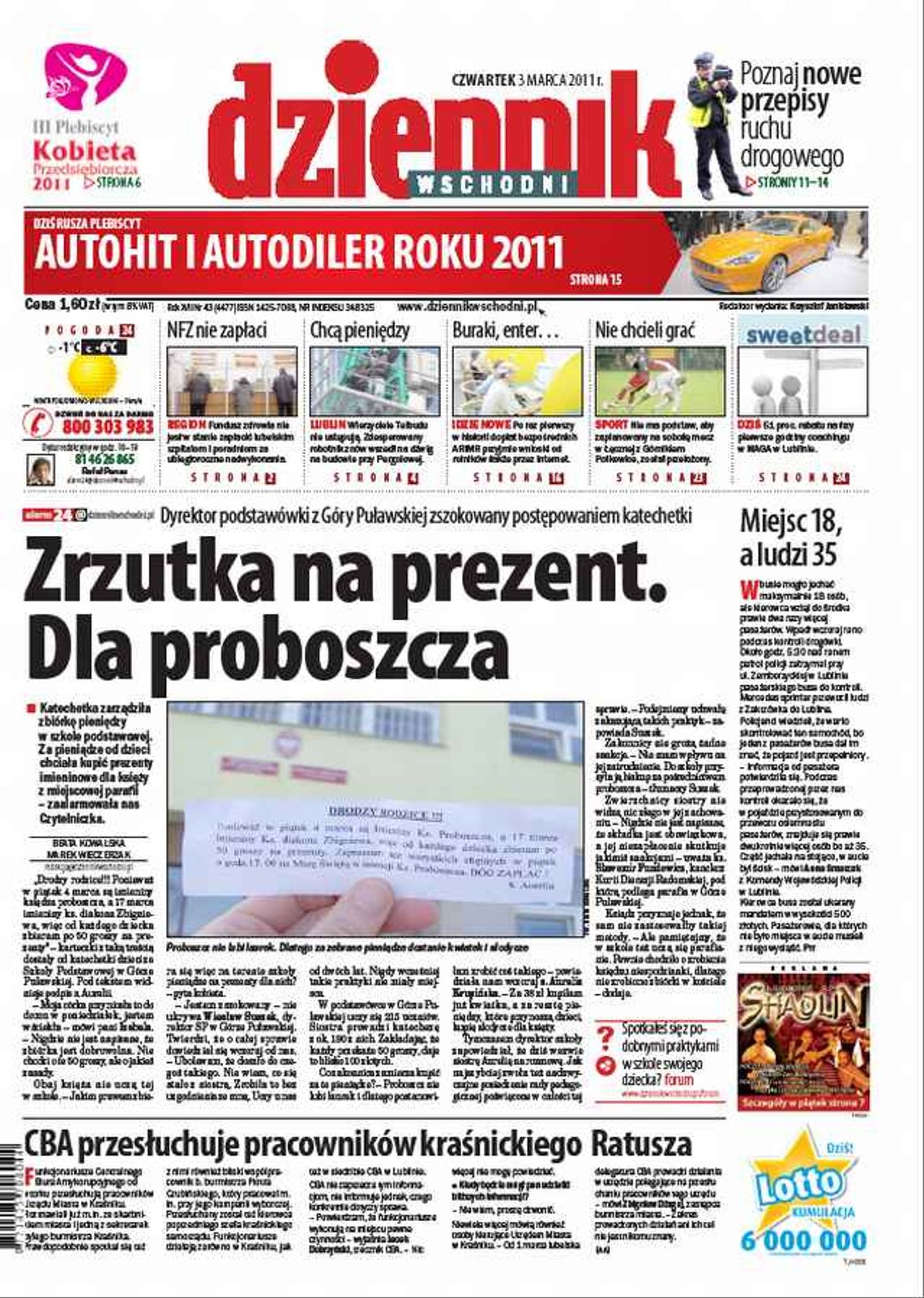 Jedynka z 3 marca 2011 r.