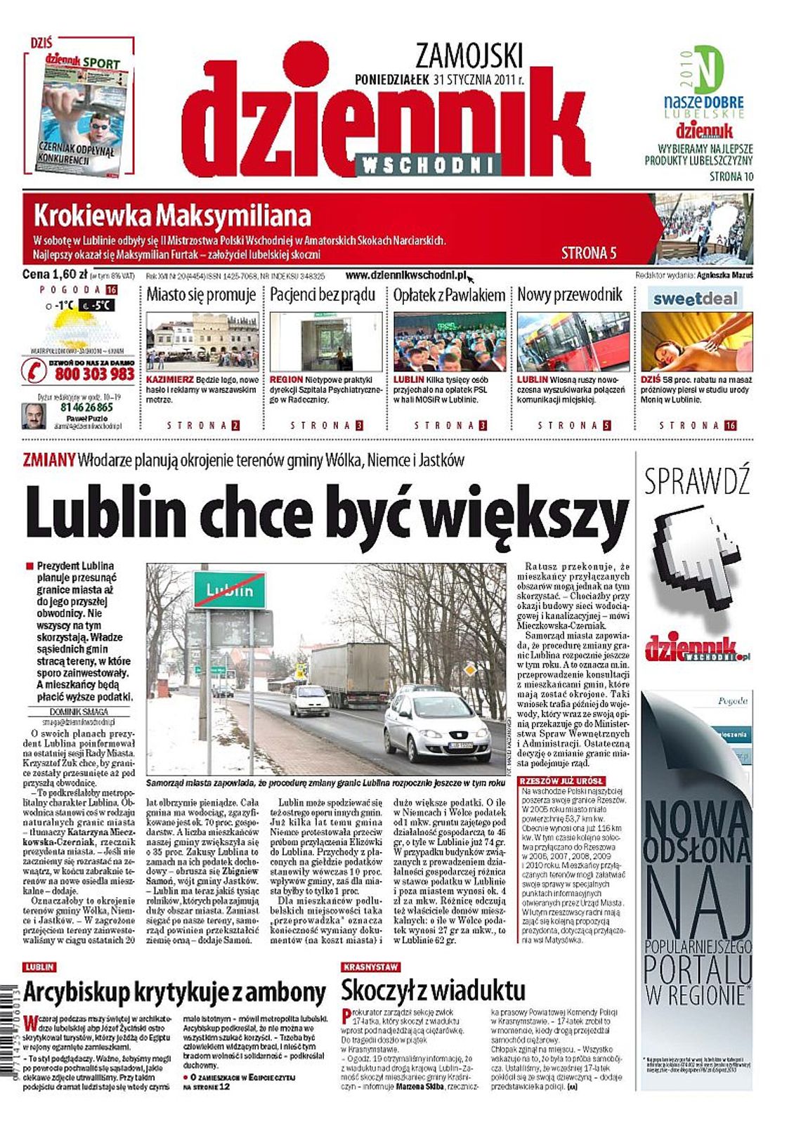 Jedynka z 31 stycznia 2011 r.