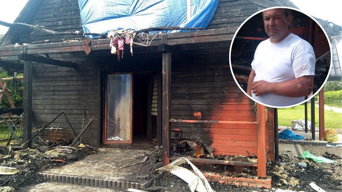 Jego dom płonął, więc rzucił się do gaszenia pożaru. Potrzebna pomoc dla pogorzelców Jego dom płonął, więc rzucił się do gaszenia pożaru. Potrzebna pomoc dla pogorzelców