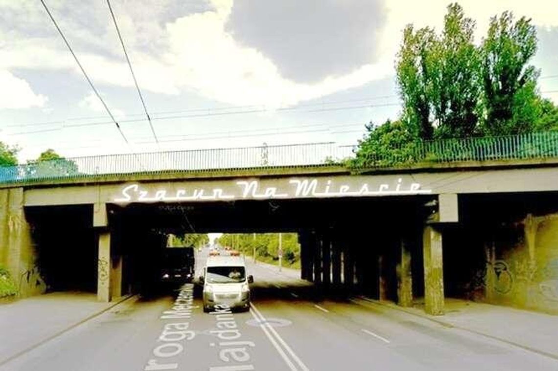 Jest zgoda na neon na wiadukcie. Ale napis będzie zmieniony