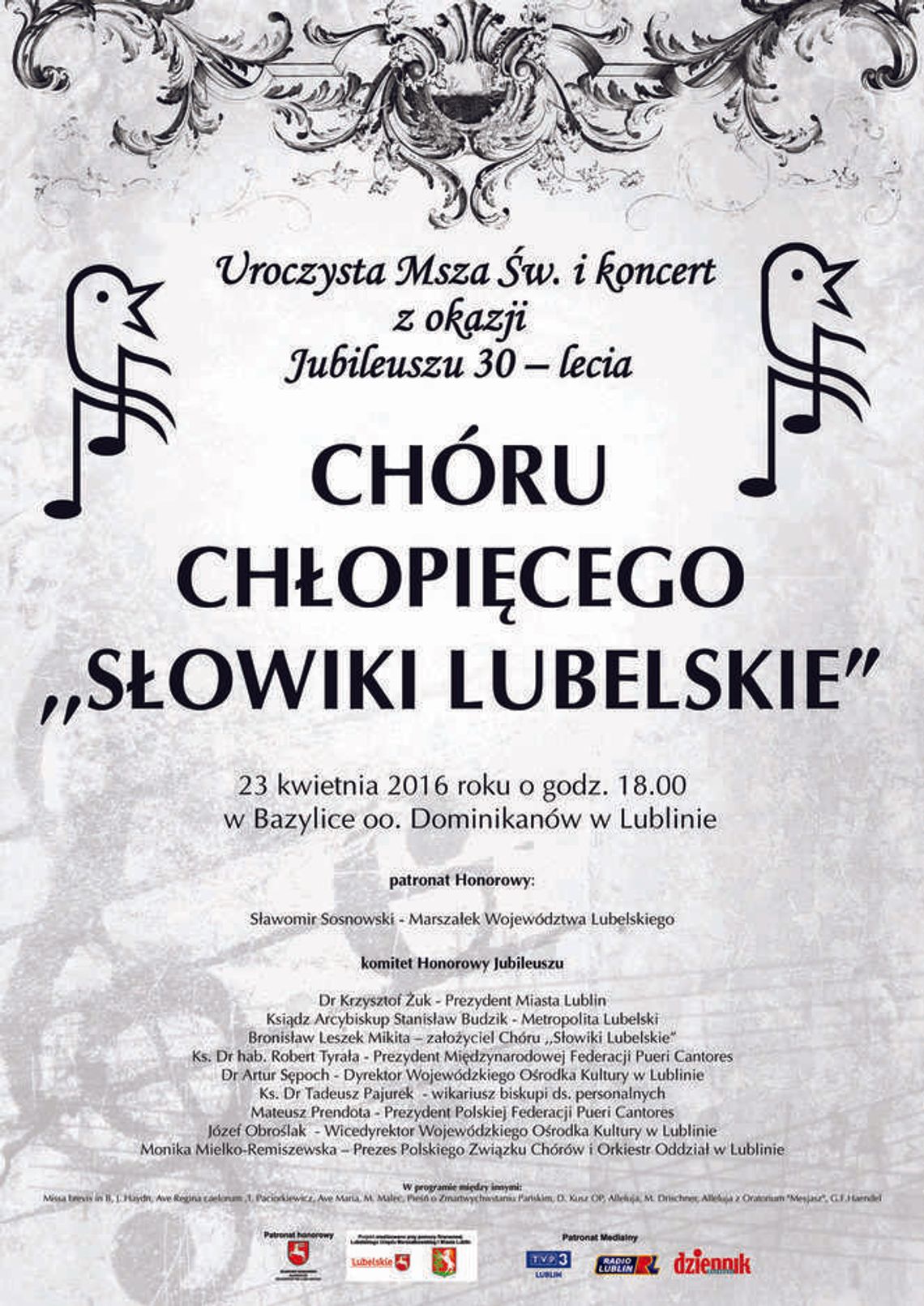 Jubileusz Chóru Chłopięcego „Słowiki Lubelskie” Jubileusz Chóru Chłopięcego „Słowiki Lubelskie”