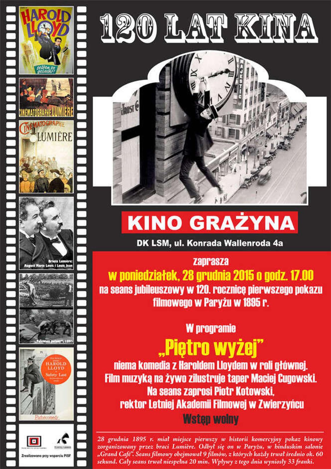 Jubileuszowy seans z okazji 120 lat kina!