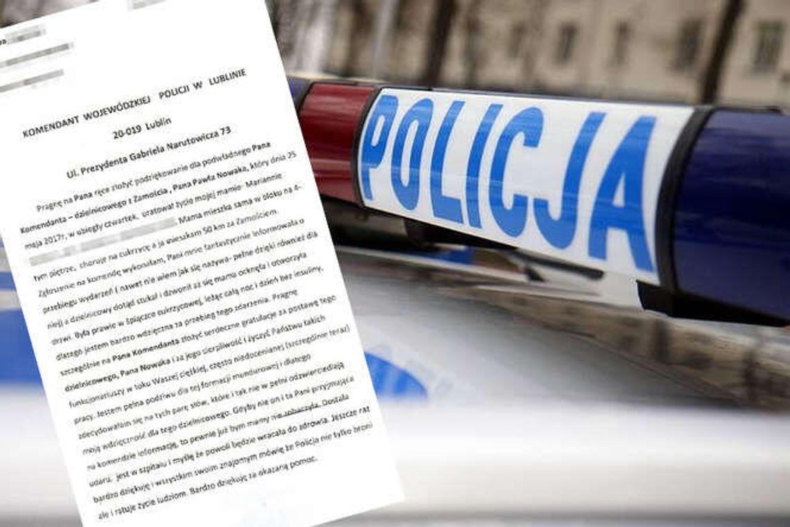 "Już bym mamy nie zobaczyła". Dzielnicowy uratował życie jej matce