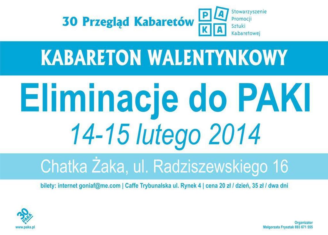 Kabareton walentynkowy w Chatce Żaka. Eliminacje do PAKI