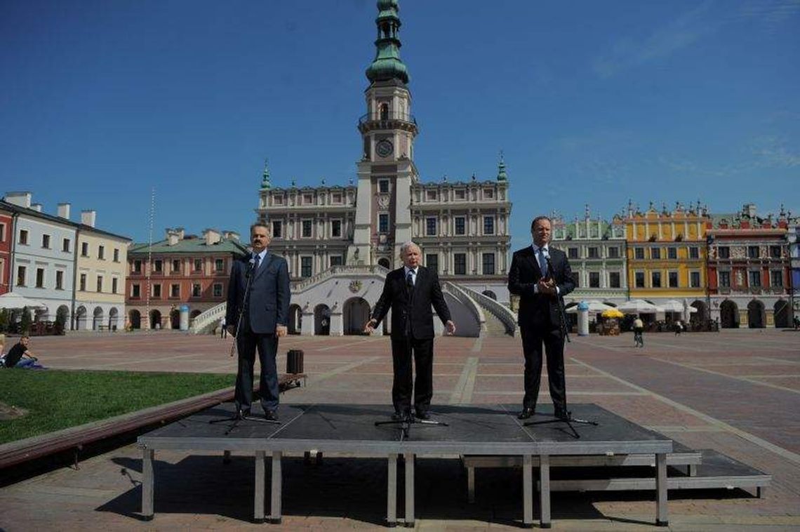 Kaczyński w Zamościu tajemniczo krytykuje: "Tak o kimś mówią"