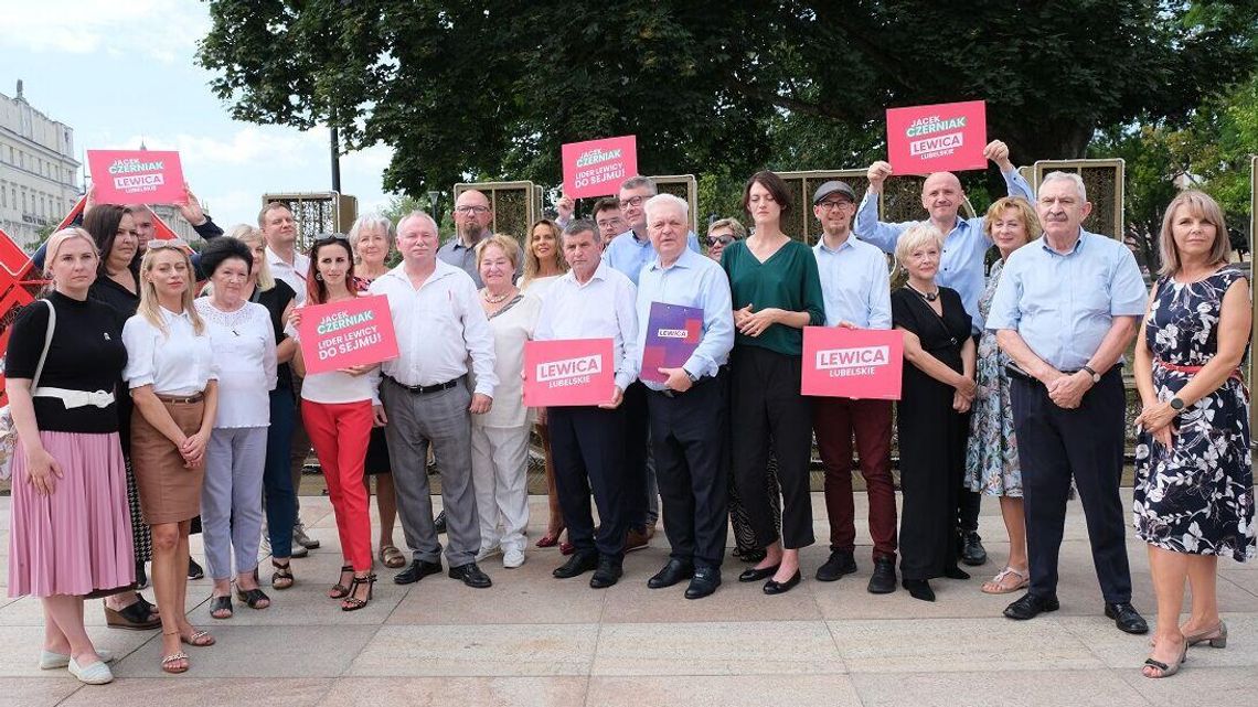 Kandydaci Lewicy w okręgu nr 6 w wyborach do Sejmu RP. Jacek Czerniak i Magdalena Długosz na czele listy