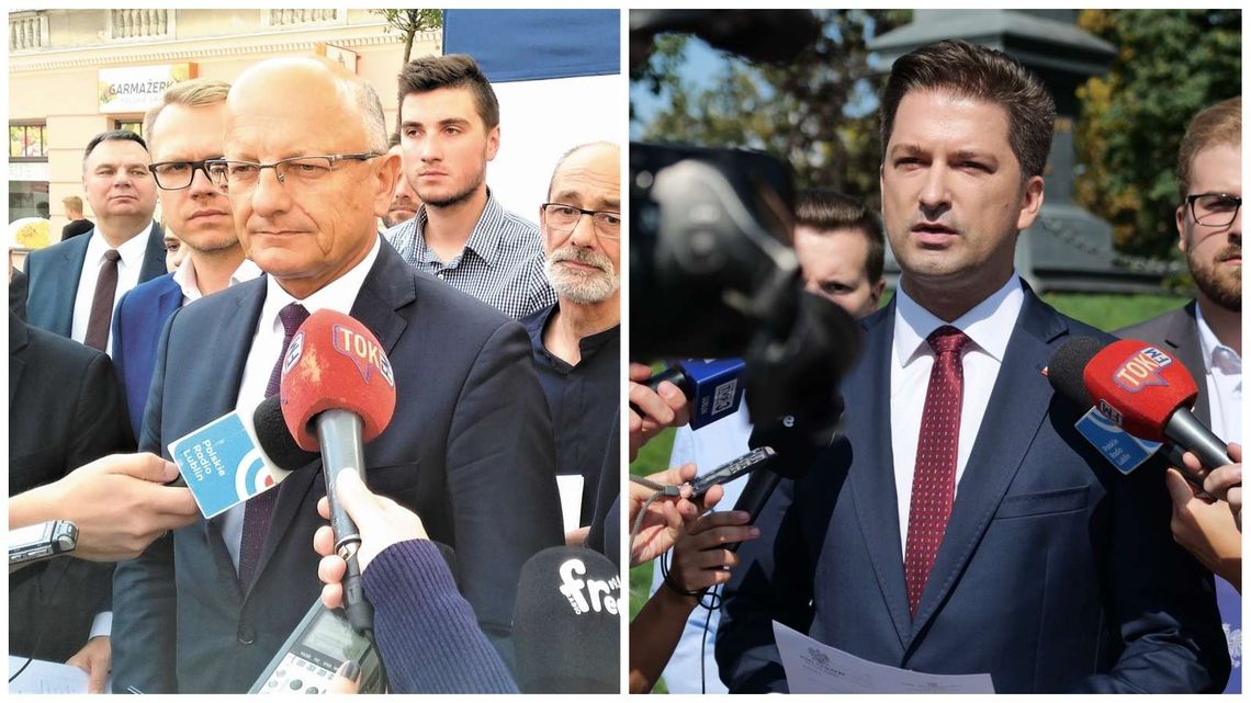 Kandydaci na prezydenta Lublina. Jeden składał obietnice dzielnicom, drugi zapraszał na spotkania