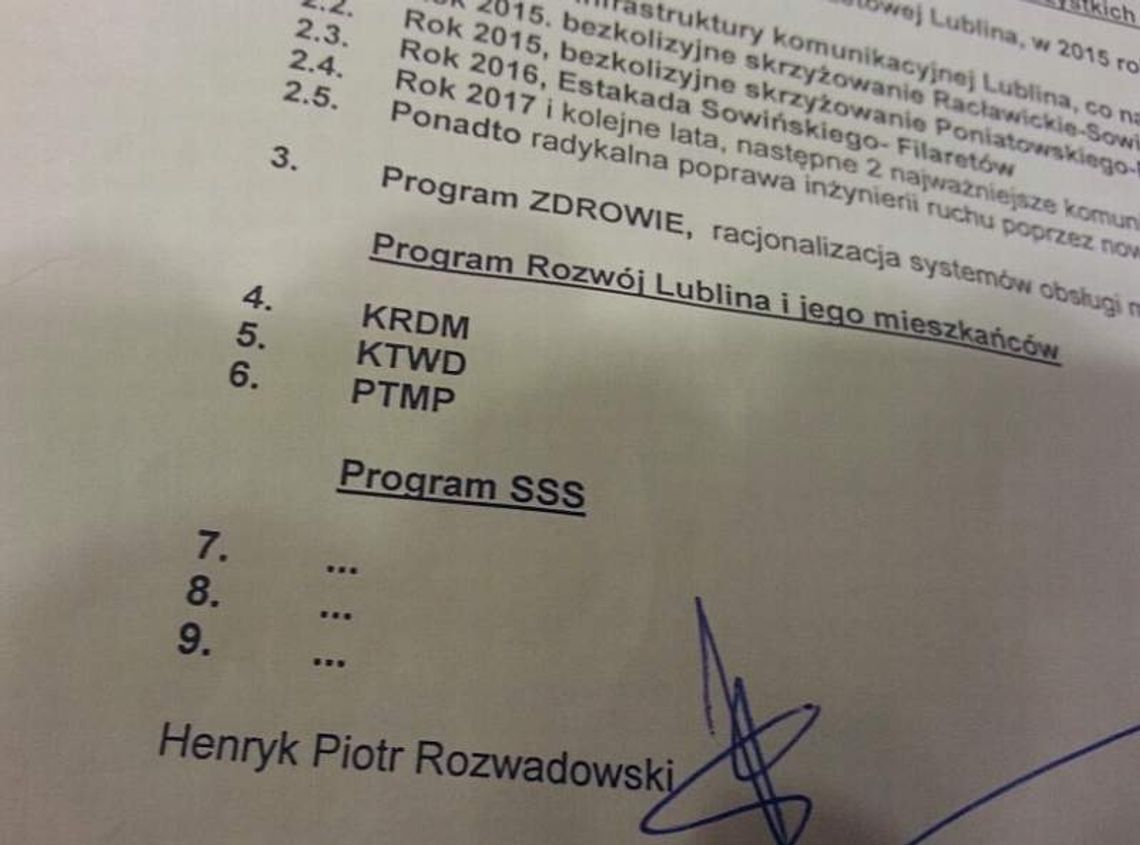 Kandydat na prezydenta Lublina pewny wygranej. Jego program: "KRDM", "KTWD' i "PTMP" Kandydat na prezydenta Lublina pewny wygranej. Jego program: "KRDM", "KTWD' i "PTMP"