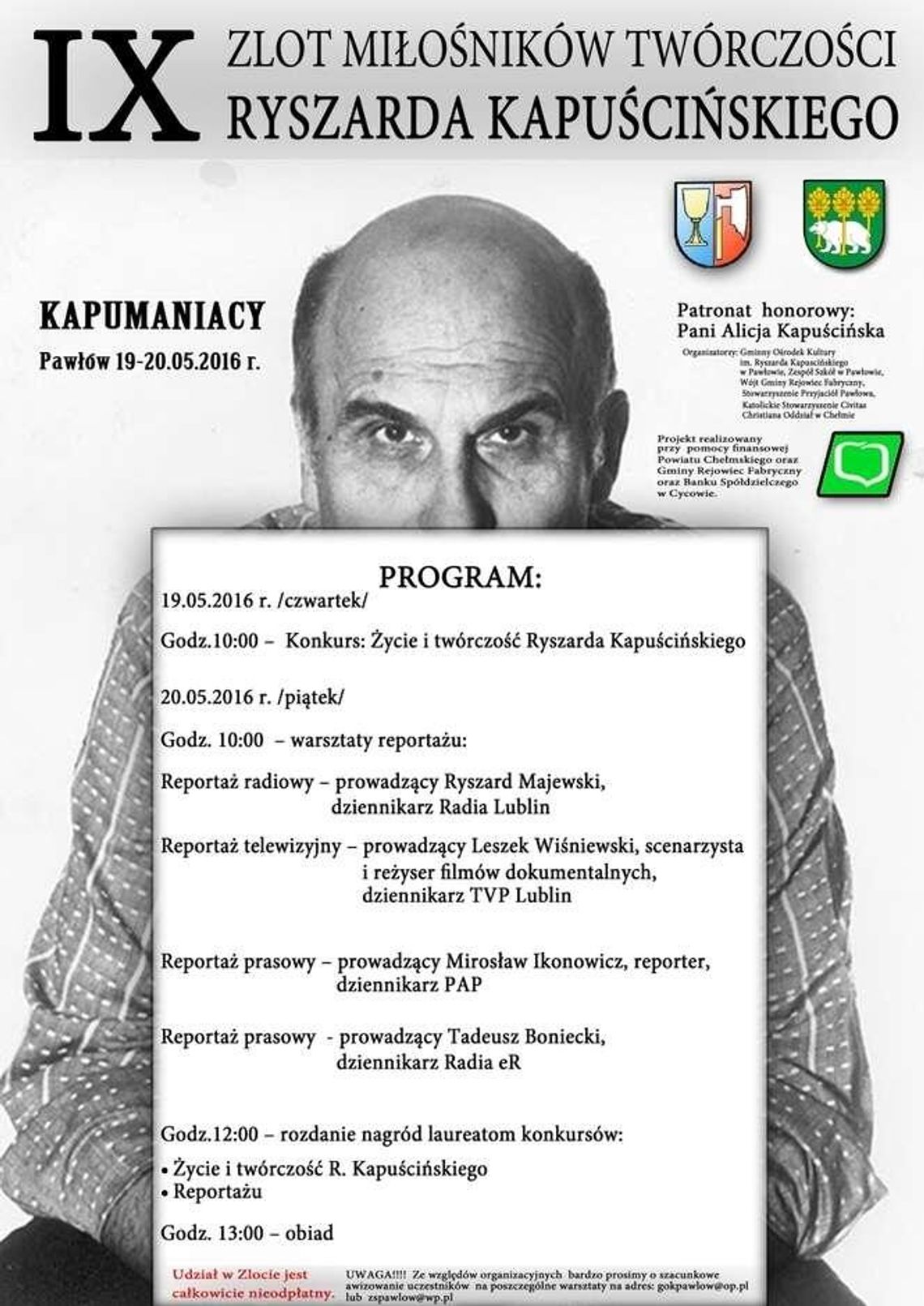 Kapumaniacy w Pawłowie. Zlot Miłośników Twórczości Ryszarda Kapuścińskiego