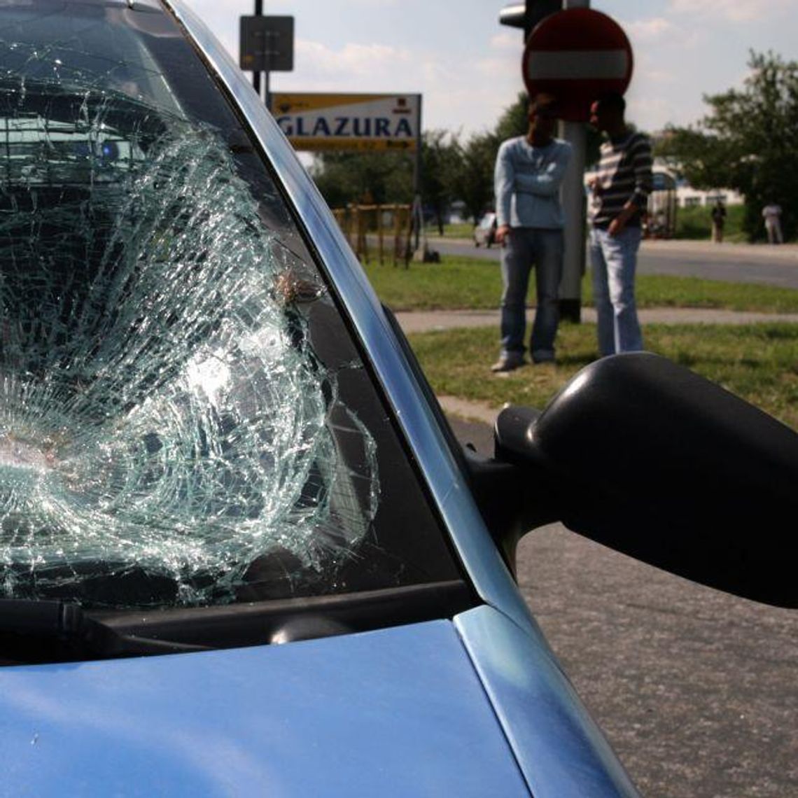 Karambol w Korczowie: Renault w nissana, nissan w iveco, iveco w fiata