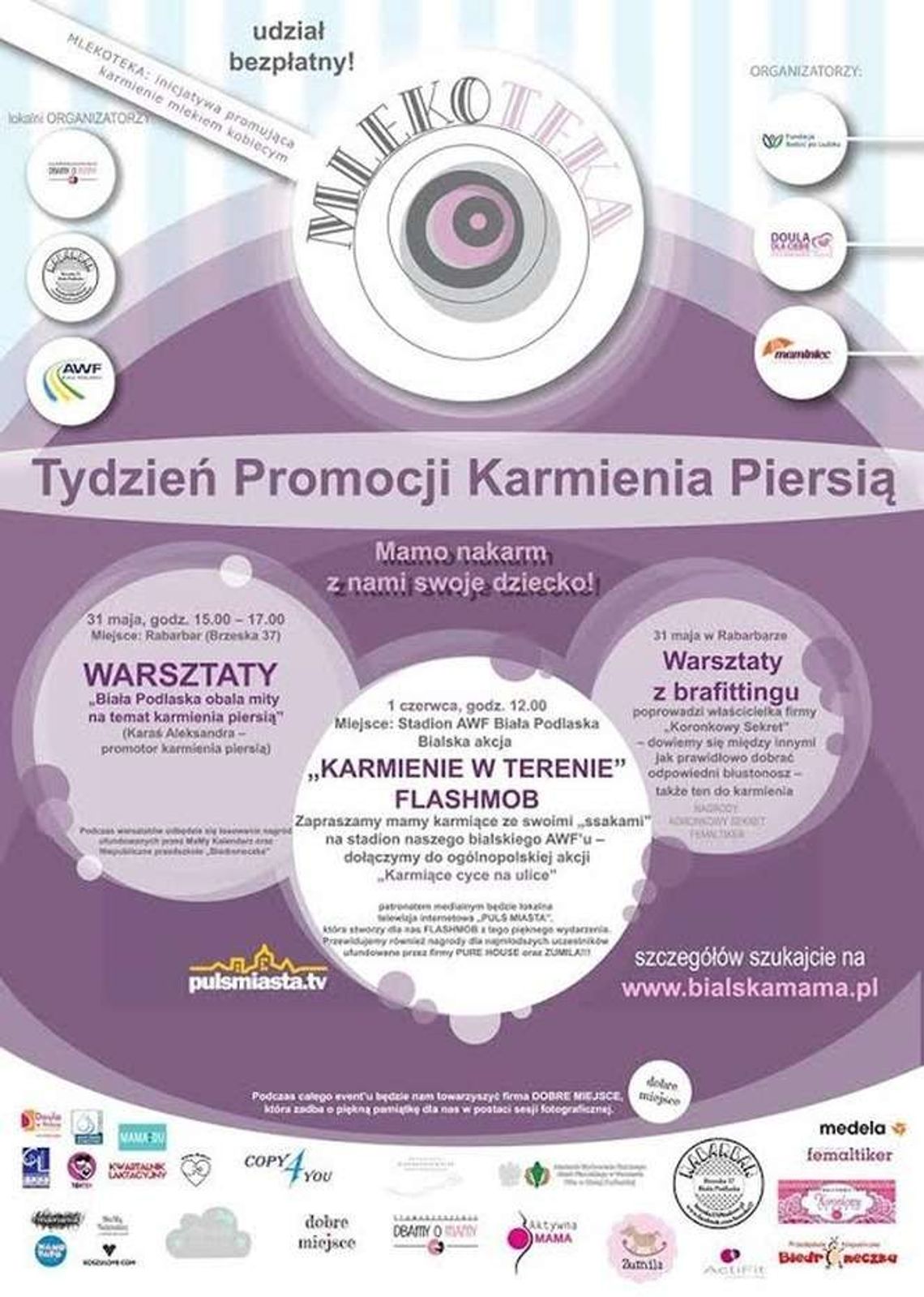 'Karmiące cyce na ulice'. Akcja społeczna i flashmob w Białej Podlaskiej