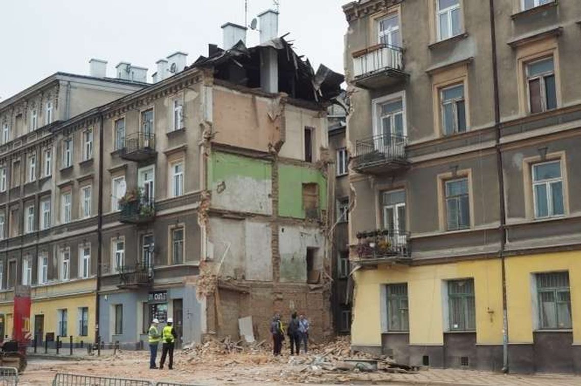 Katastrofa budowlana w Lublinie. Już wiadomo, co dalej z kamienicą przy ul. Lubartowskiej 45