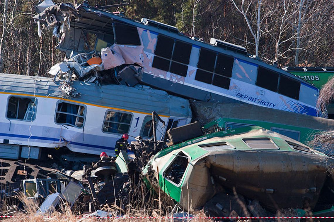 Katastrofa kolejowa: Nie ma ofiar śmiertelnych z woj. lubelskiego