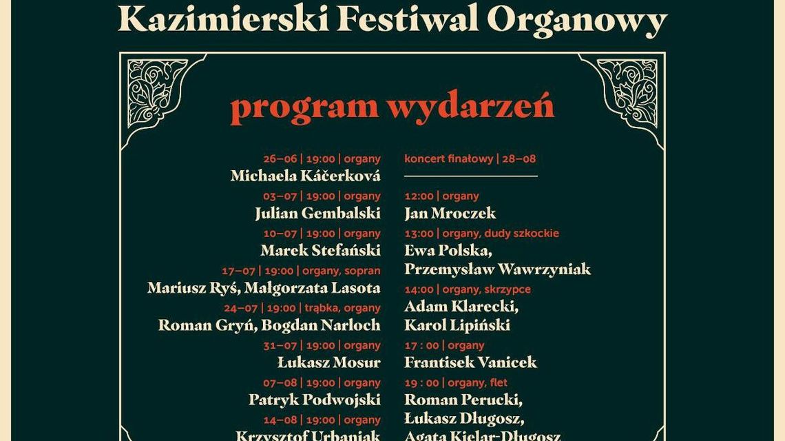 Kazimierski Festiwal Organowy: Patryk Podwojski