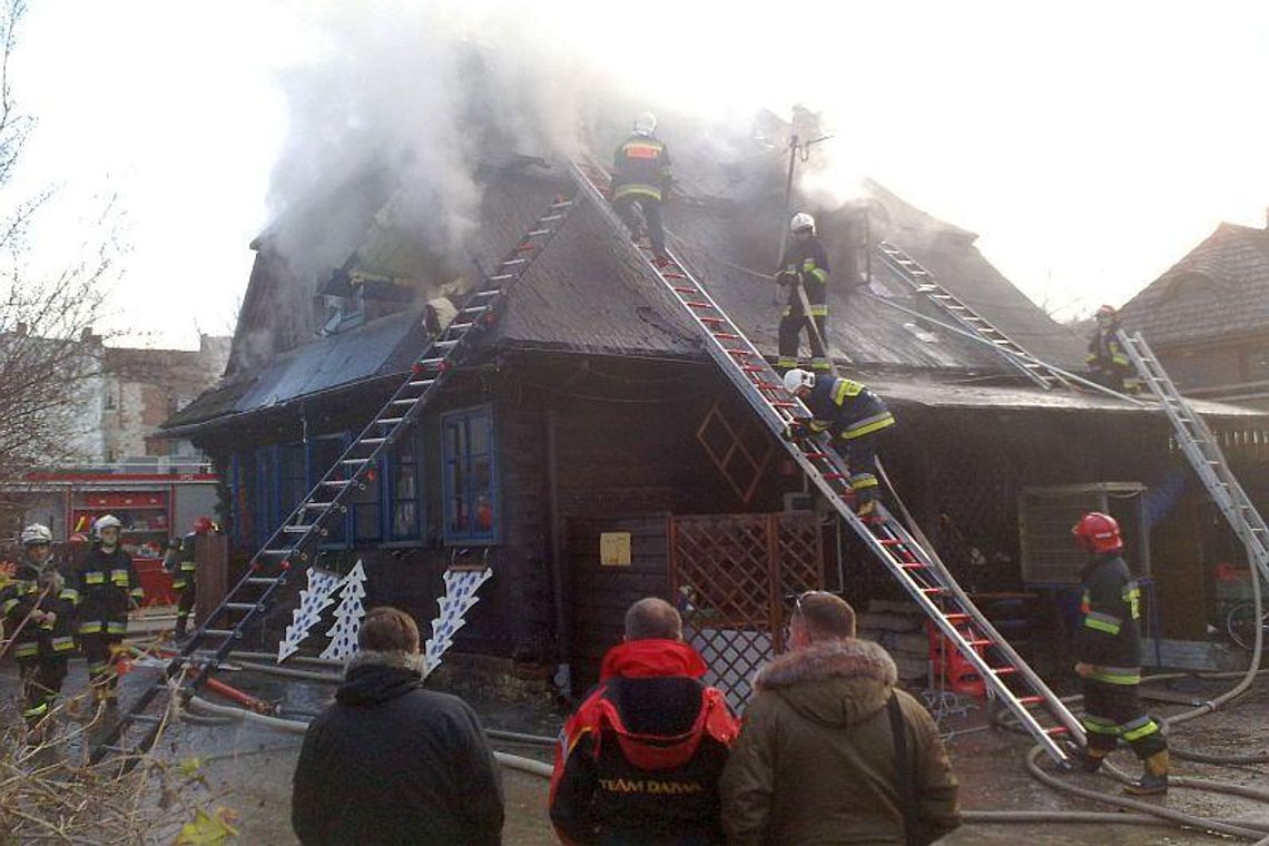 Kazimierz Dolny. Pożar \"Knajpy u Fryzjera\" (zdjęcia, 3 wideo)