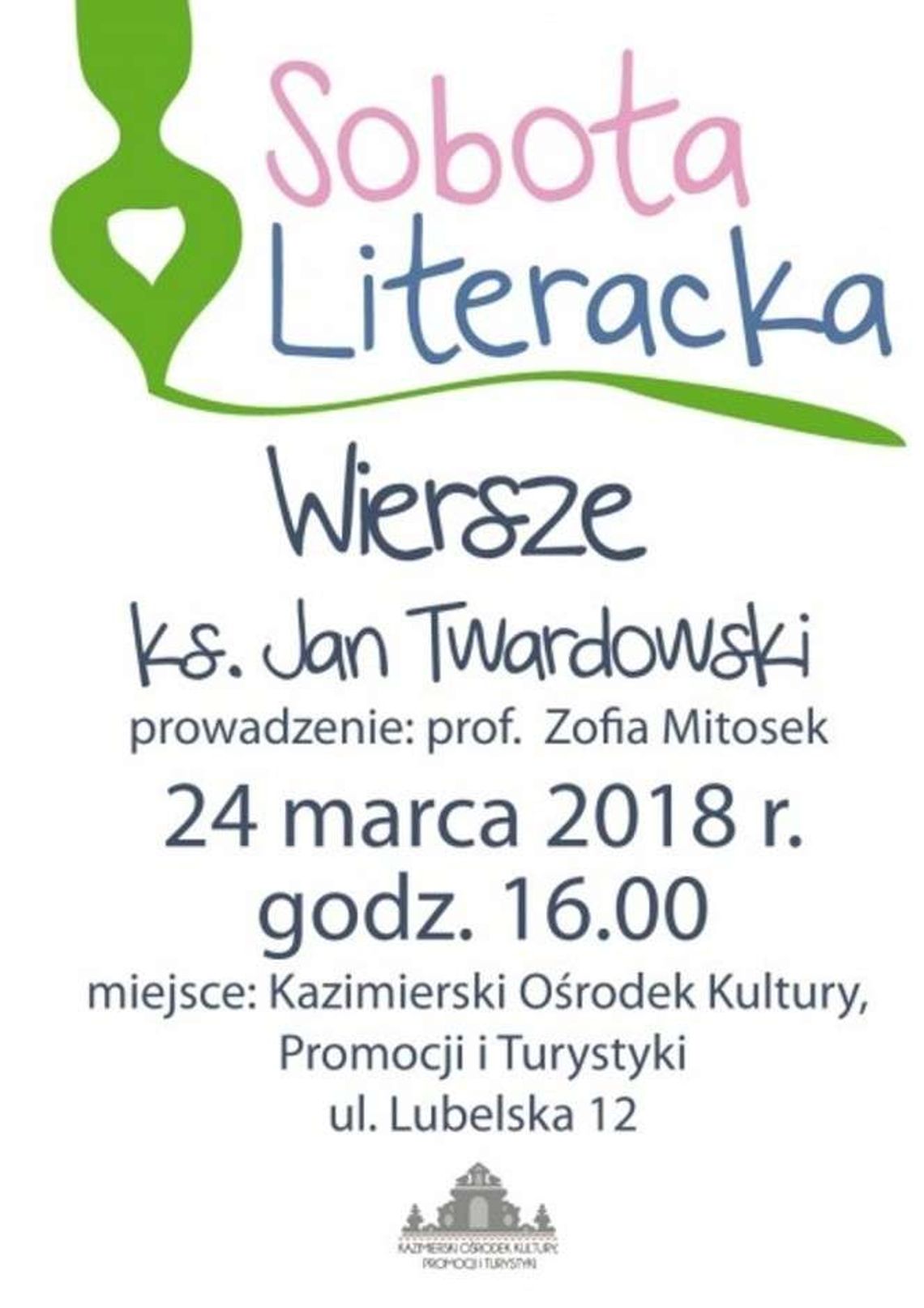 Kazimierz Dolny: Wiersze księdza Jana Twardowskiego na spotkaniu literackim