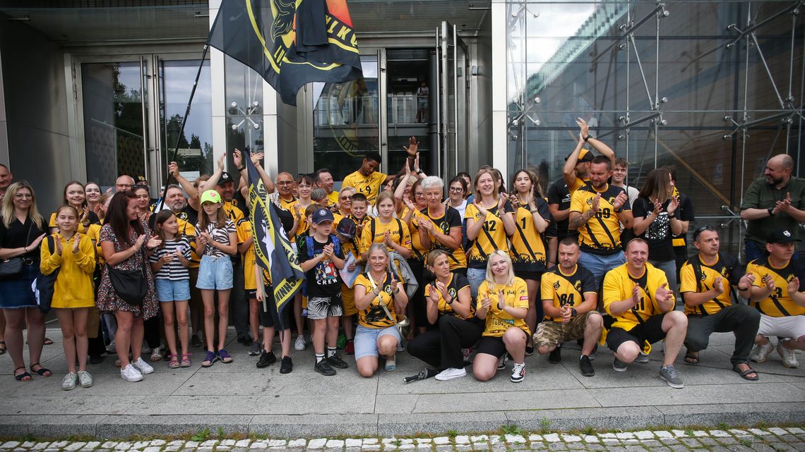 Kibice Bogdanki LUK Lublin przywitali Wilfredo Leona w drużynie