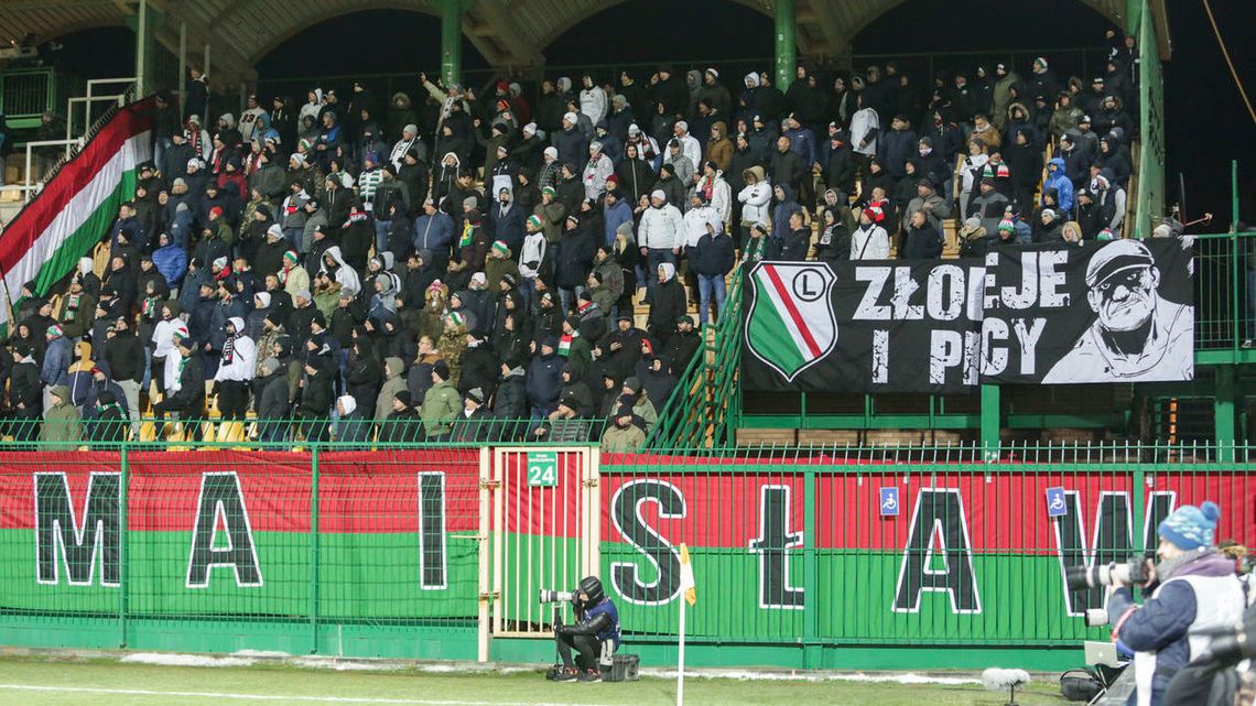 Kibice podczas meczu Górnik Łęczna - Legia Warszawa [galeria]