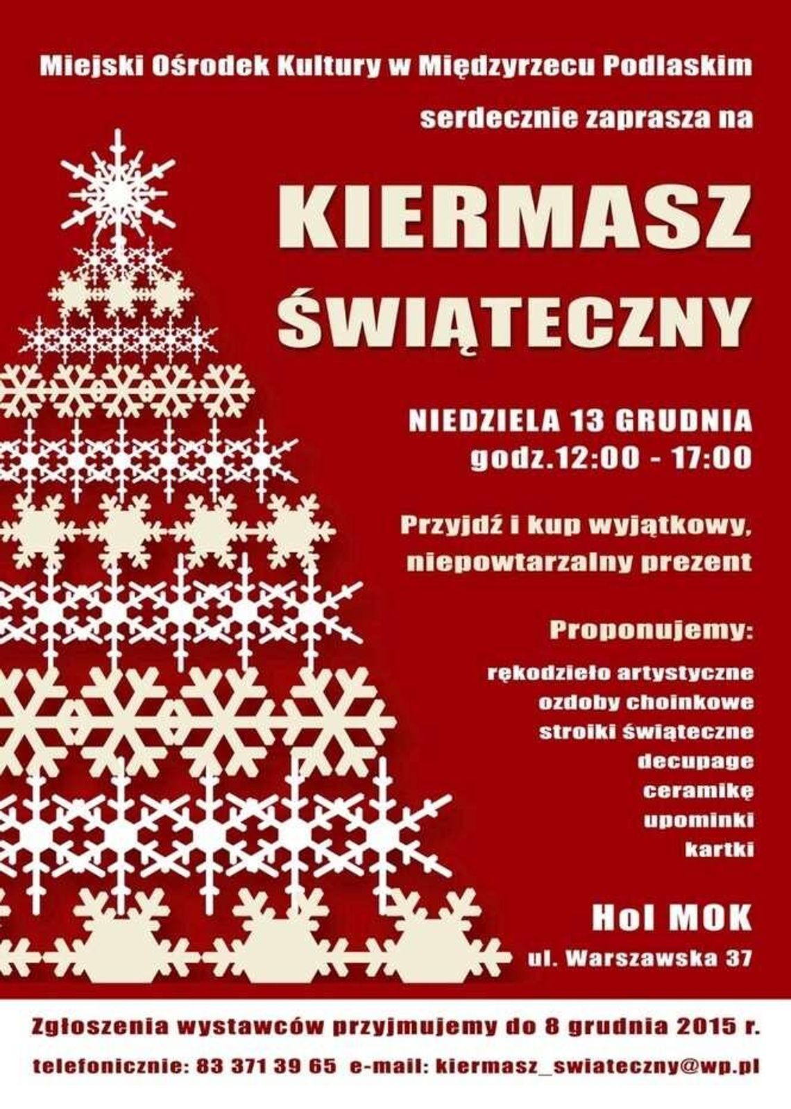 Kiermasz świąteczny w Międzyrzecu Podlaskim