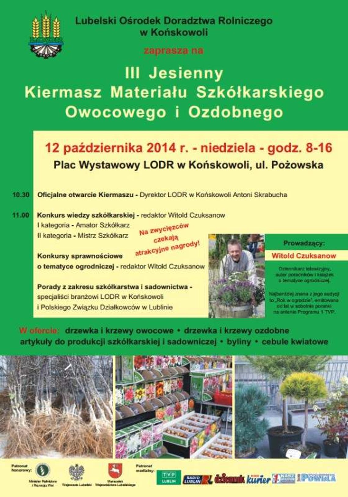 Kiermasz szkółkarski w Końskowoli Kiermasz szkółkarski w Końskowoli