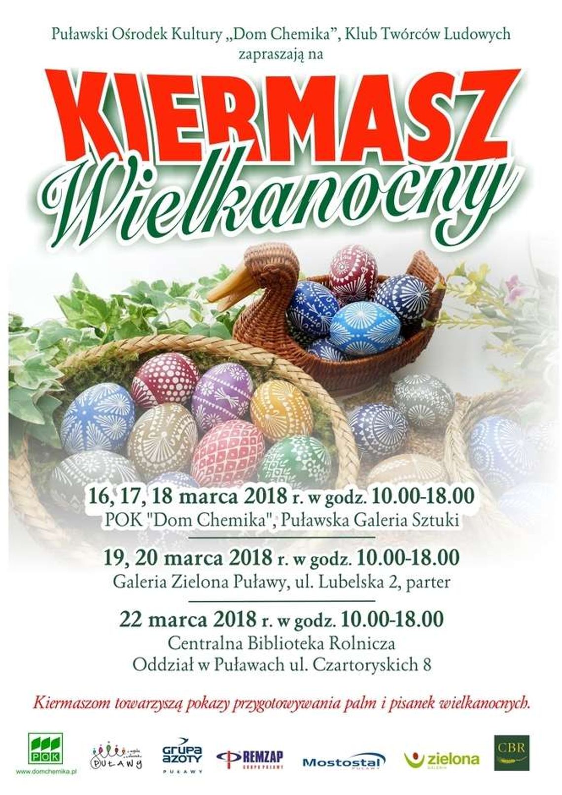 Kiermasz Wielkanocny Klubu Twórców Ludowych w Puławach