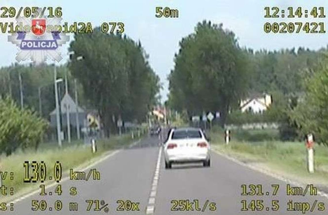 Kierowca bmw jechał 130 km/h w terenie zabudowanym (wideo)