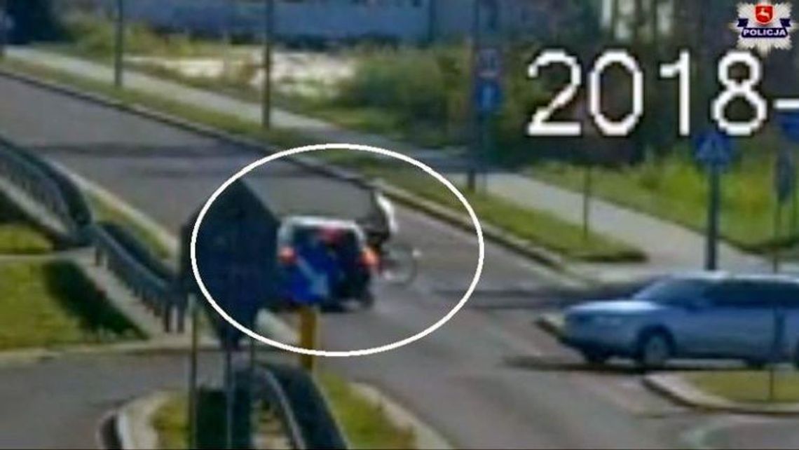 Kierowca potrącił rowerzystkę na przejściu dla pieszych [wideo]